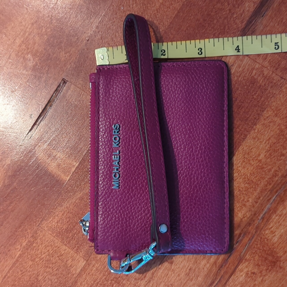 Michael Kors Berry Leather Wristlet - Picture 2 of 10